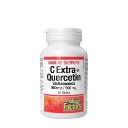   Natural Factors C Extra + Quercetin Bioflavonoids 500 mg / 500 mg (90 Comprimé)