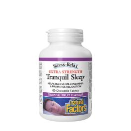   Natural Factors Tranquil Sleep Extra Strength (60 Comprimé à mâcher, Fruits Tropicaux)