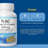 Natural Factors N-Acetyl-L-Cysteine Amino Acid (NAC) 600 mg (180 Capsule végétale)