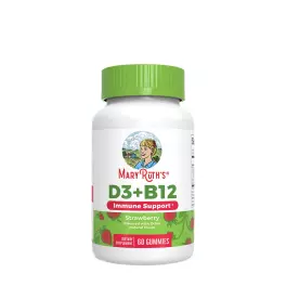   MaryRuth's D3 + B12 Gummies (60 Gélatine en bonbon, Fraise)