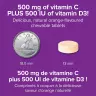 Webber Naturals Vitamin C+D3 500 mg/500 IU (200 Comprimé à mâcher, Orange)