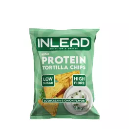   INLEAD Nutrition High Protein Tortilla Chips (50 g, Crème aigre et oignon)