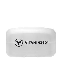 Vitamin360 Pill Box With 5 Compartments (1 db, Blanc)