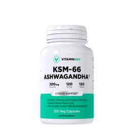   Vitamin360 KSM-66 Ashwagandha® 200 mg – Complément alimentaire premium à base d’ashwagandha (120 Capsule végétale)